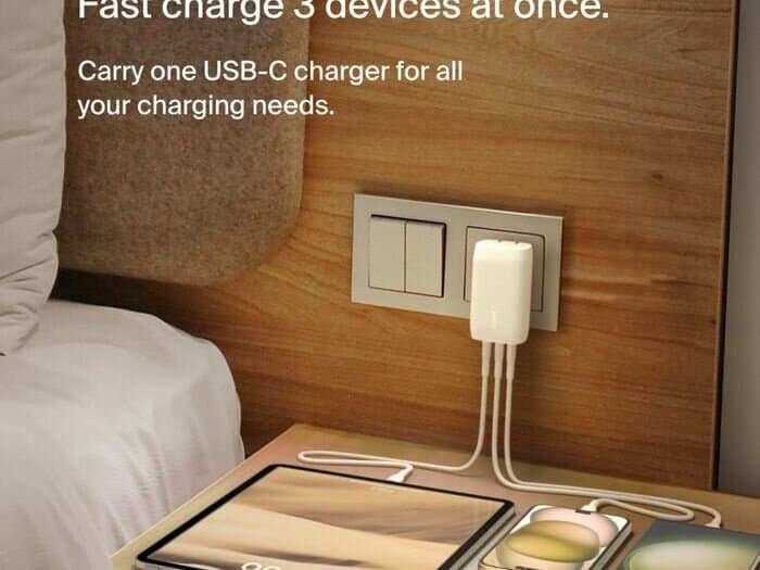 شارژەری بێلکین ٣ پۆرت USB-C ٦٧W PPS — photo 2