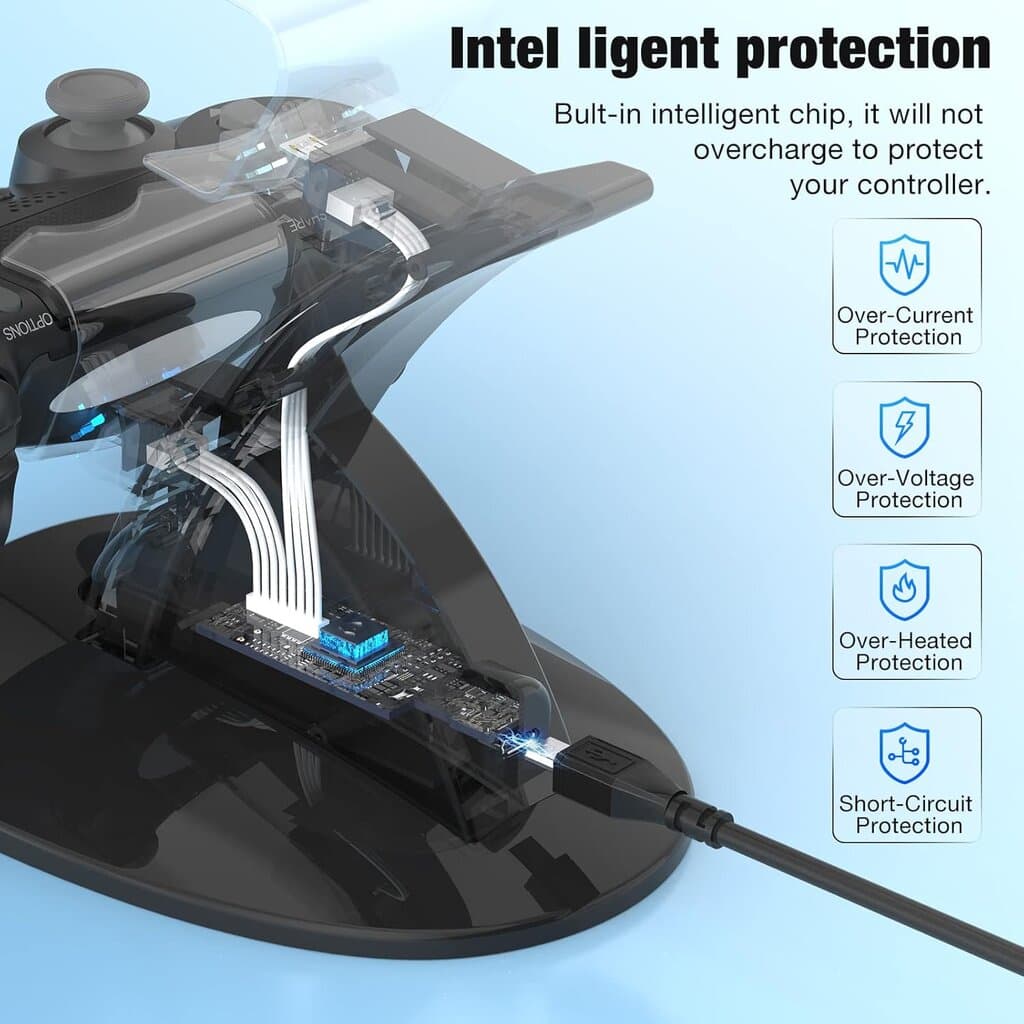 Dual USB Charger Stand for PS4 Slim-Pro 2