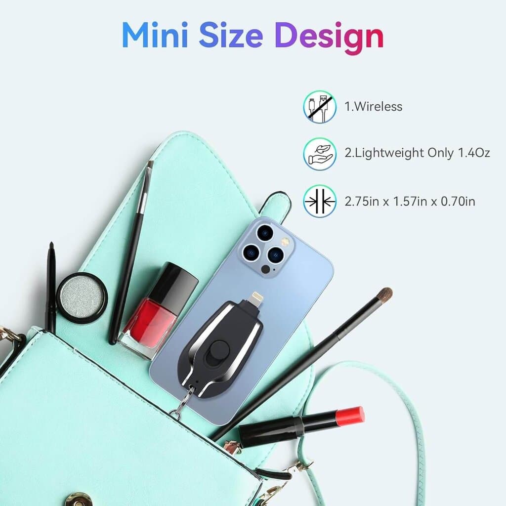 Power Pod Keychain Emergency Charger - Pink 3