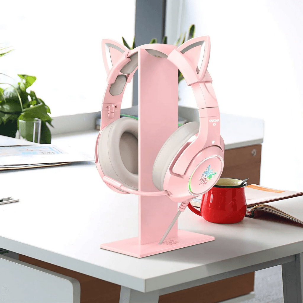 ONIKUMA ST-1 Anti-Slip Headphone Stand - Pink 3