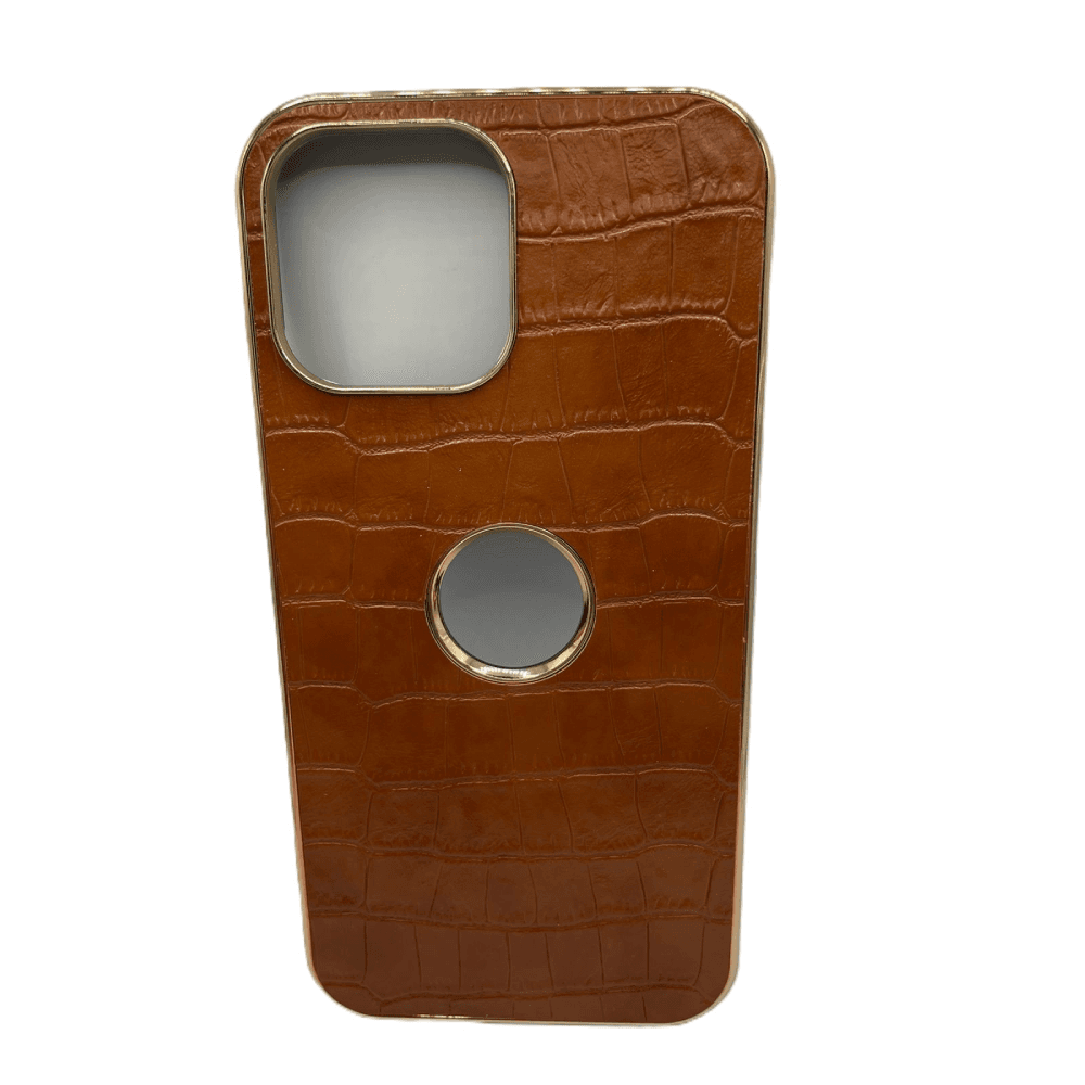 Mocome iPhone 14 Pro Max Cover - Brown