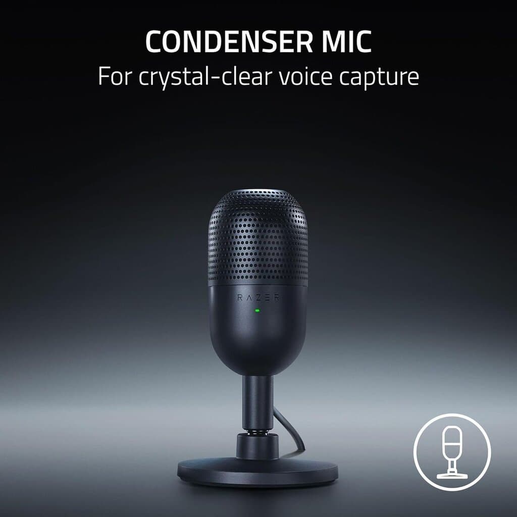 Razer Seiren V3 Mini Gaming Microphone - Black 3