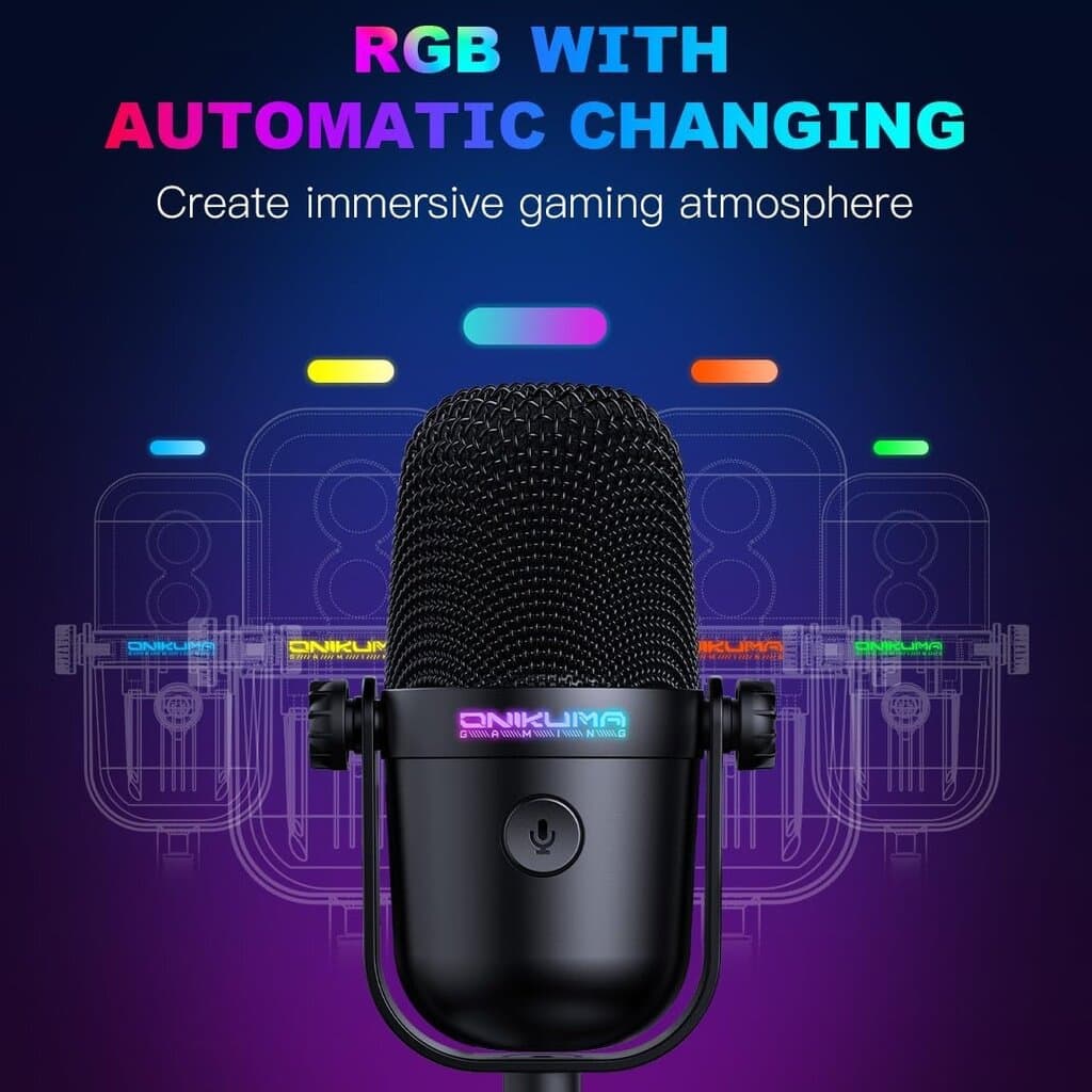 ONIKUMA M830 USB Condenser Gaming Microphone 5