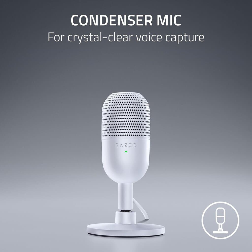 Razer Seiren V3 Mini USB Microphone - White 5