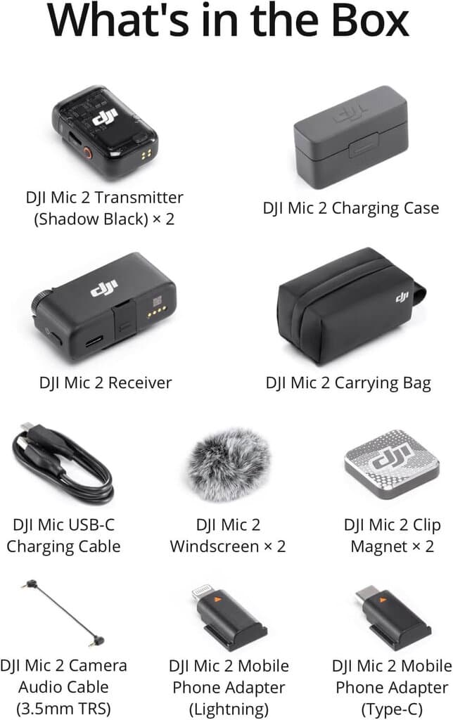DJI Mic 2 Wireless Microphone System 6