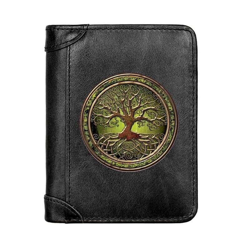 Gold Tree Wallet - Black
