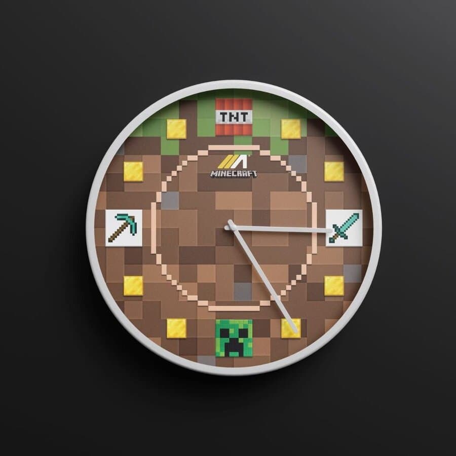 ARI GAMING Minecraft Gaming Wall Clock
