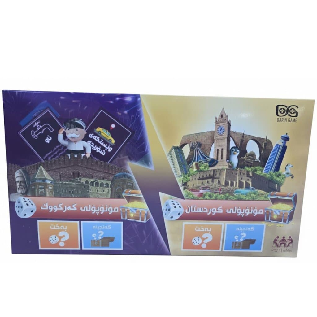 Kurdistan & Kirkuk Double-Sided Monopoly: Two Games in One!