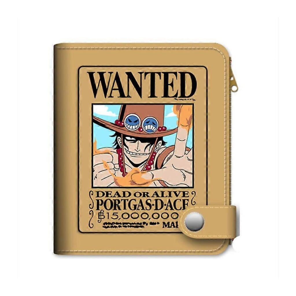 One Piece Anime Figure Wallet Luffy Purse Zoro Ace Bounty Order