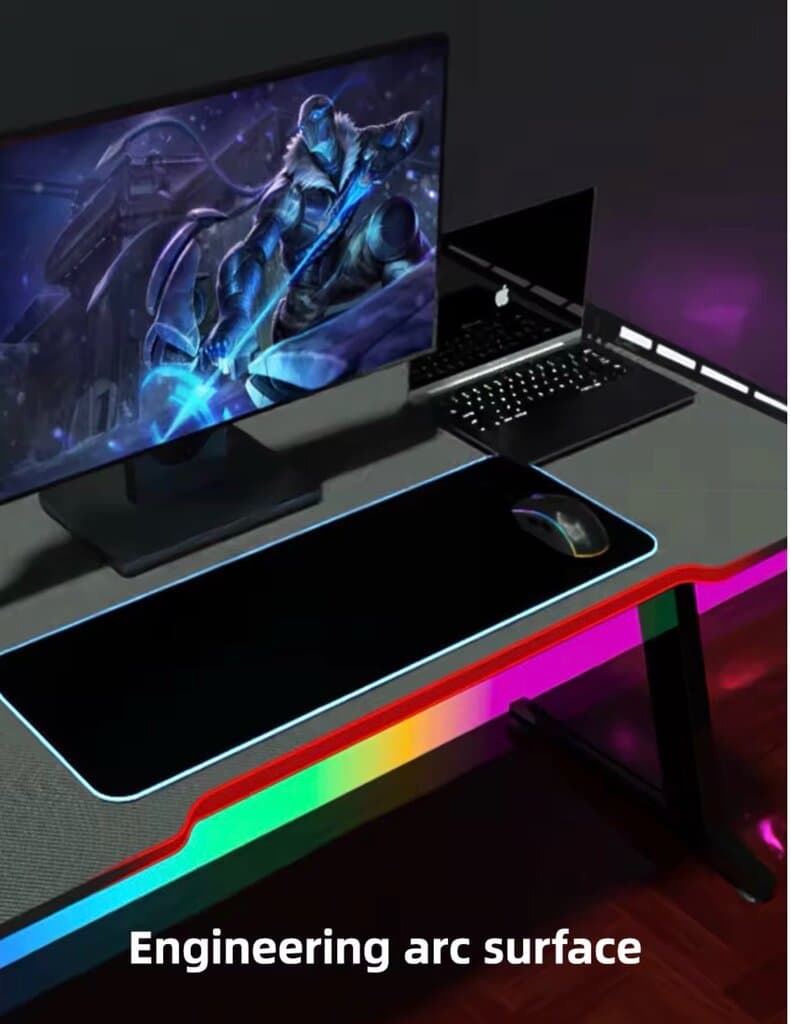 Jertech GD-216 Gaming Desk (Gray) 12