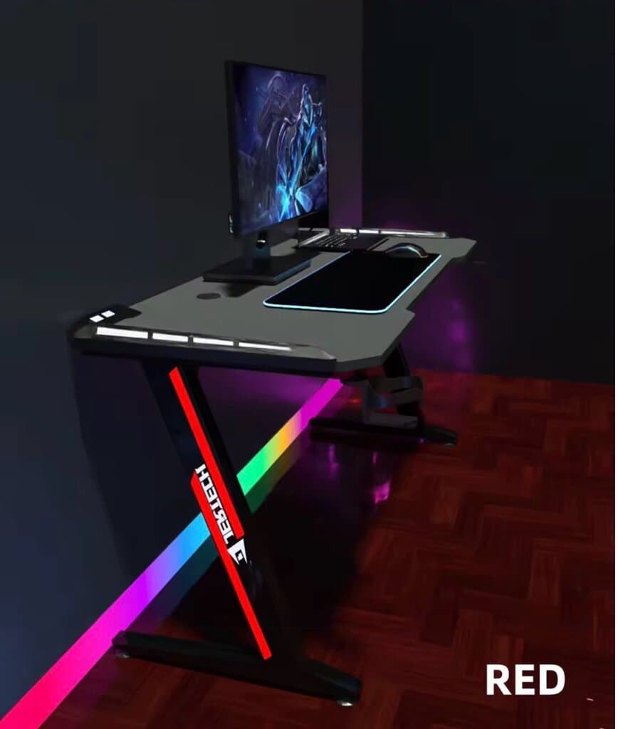 Jertech GD-216 Gaming Desk (Gray) 7