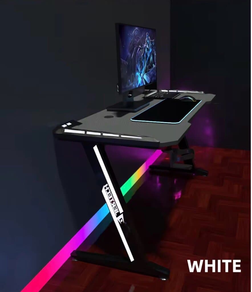 Jertech GD-216 Gaming Desk (Gray) 9