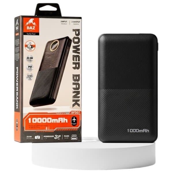 Buzz Power Bank - BP507 - 22.5W - 10000mAh - Black