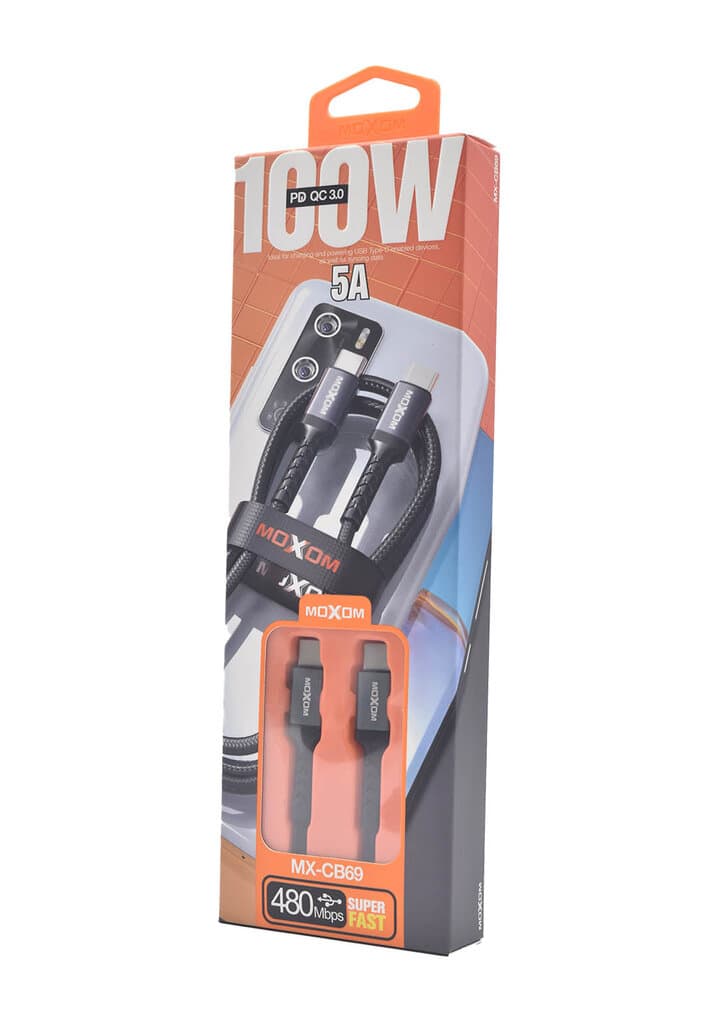 Moxom Type-C to Type-C Cable 100W - MX-CB69 3