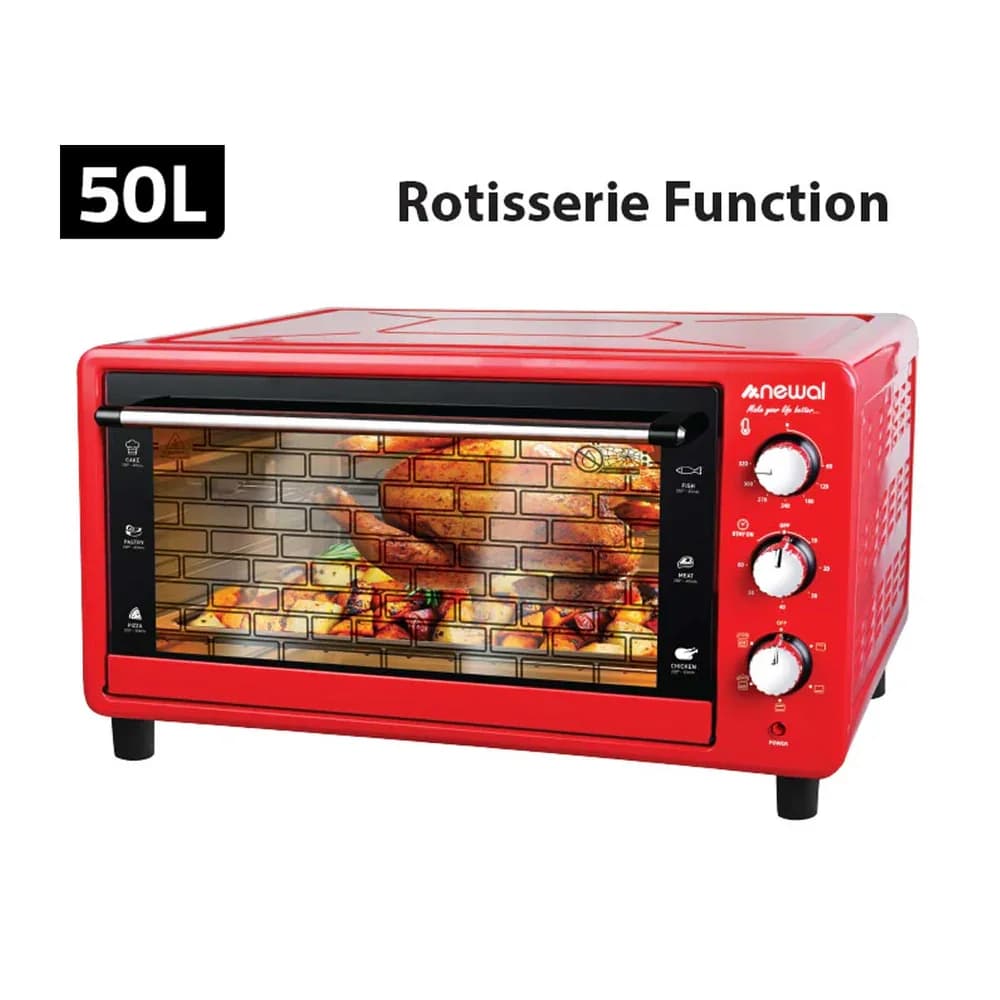 Newal Microwave Oven, 50 L Capacity, 1800W - MOV-1650/03 (Red)