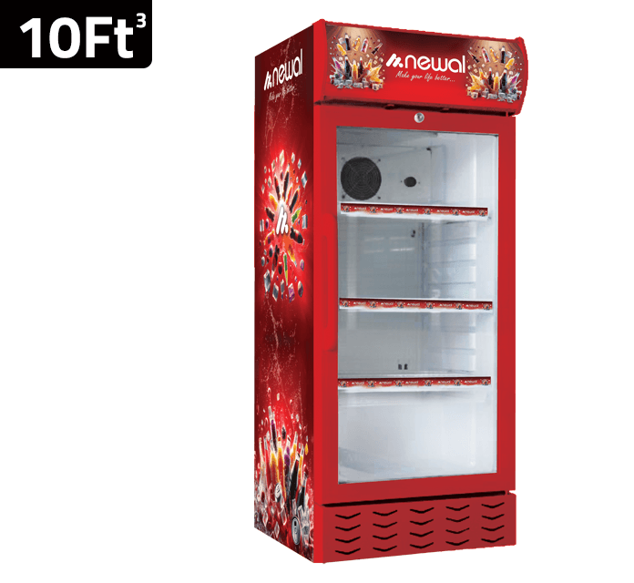Newal Vertical Display Refrigerator - BTL-280/03 (Red)