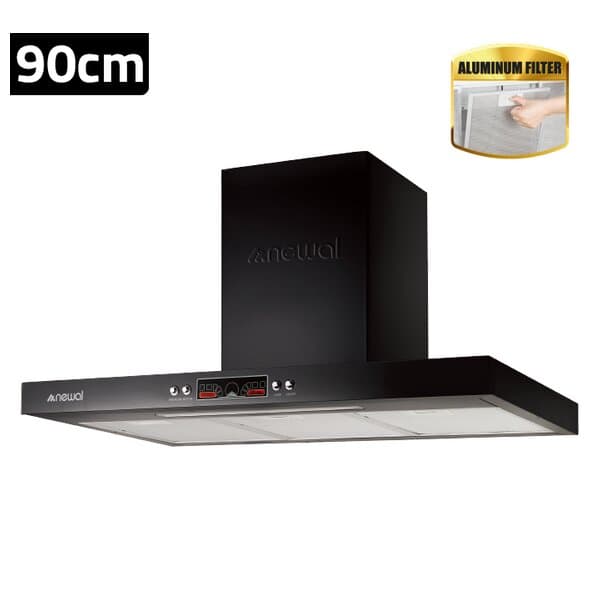 Newal 90cm Cooker Hood - HOD-3960/02 (Black) 2