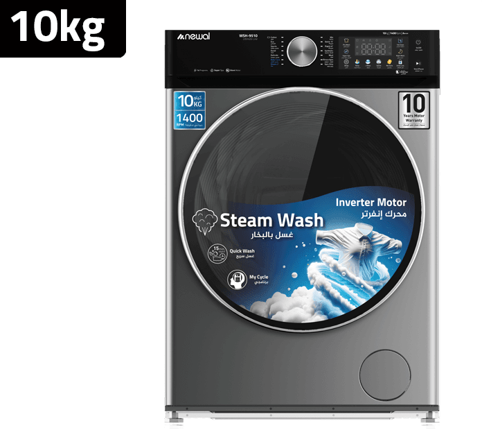 Newal Front Loading Auto Washing Machine 10kg - WSH-9510/05