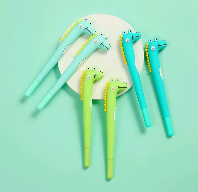 Cute Crocodile Shape Blue Ink Pen