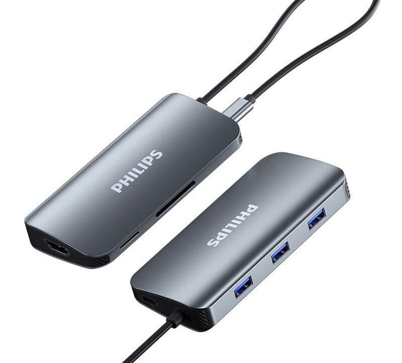 Philips SWR1602C/93 - USB-C hub 5 In 1 - Silver