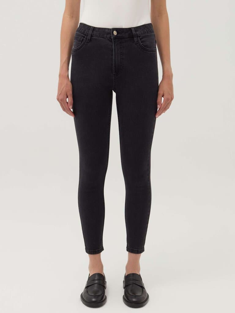 OVS Black Skinny-fit crop jeans