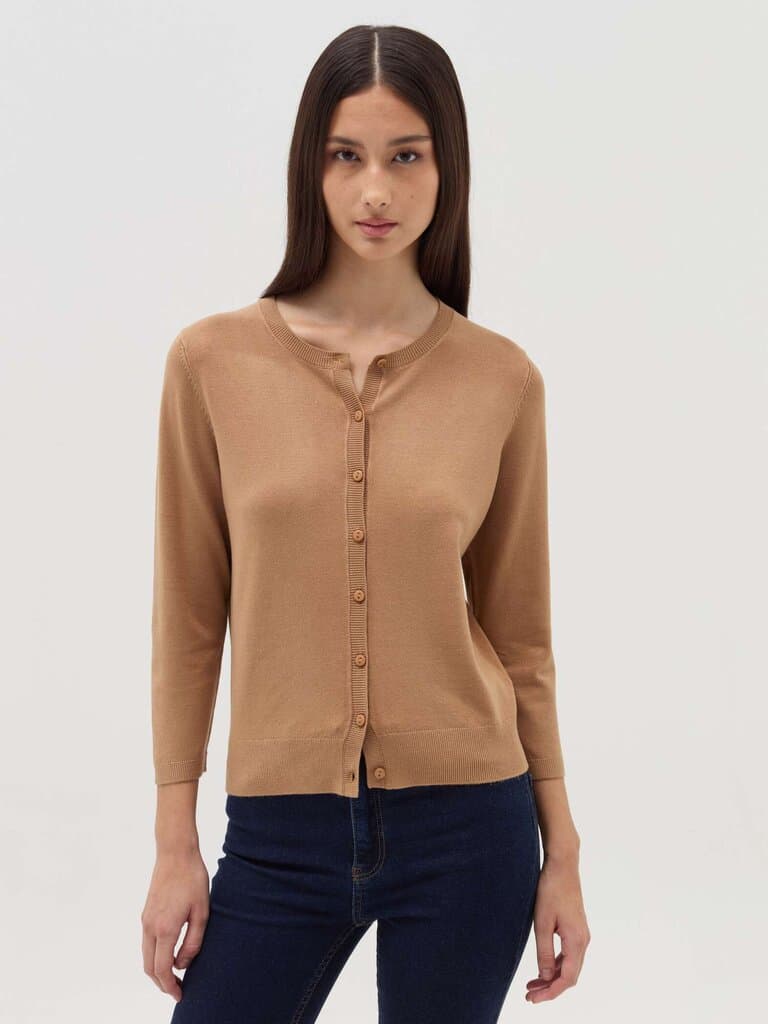 OVS Night Blue Cardigan with three-quarter sleeves