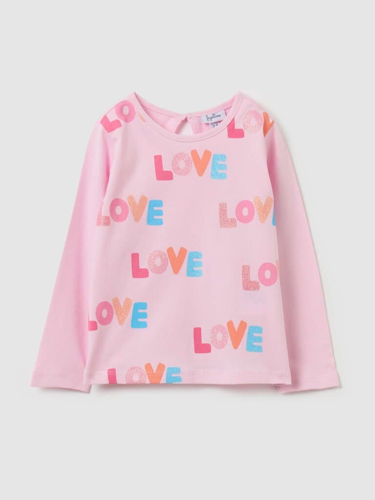 FAGOTTINO White print 1 Long-sleeved T-shirt with print