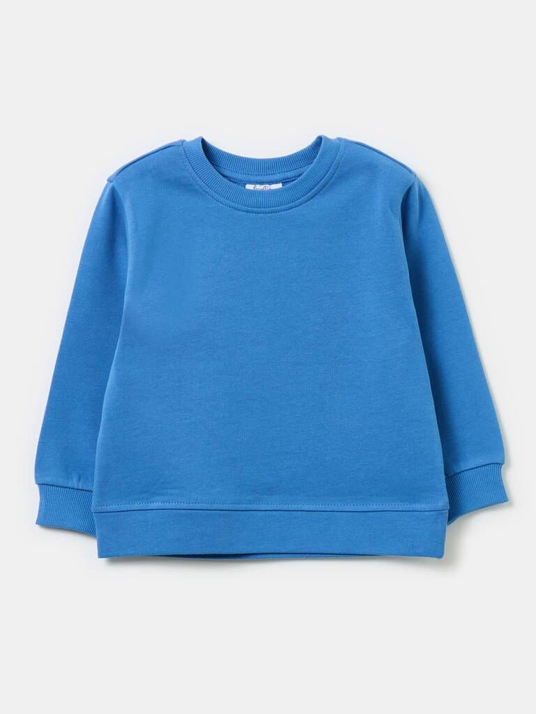 BUNDLE Light Blue Solid French Terry Sweatshirt