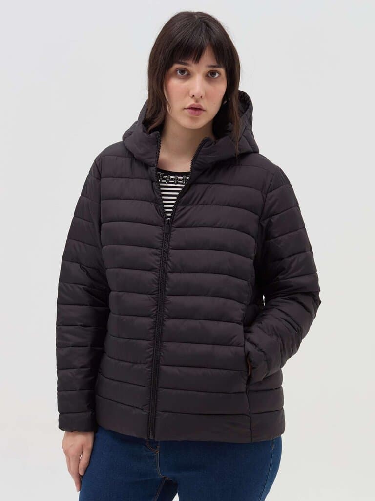 MYA Black Curvy ultralight folding down jacket