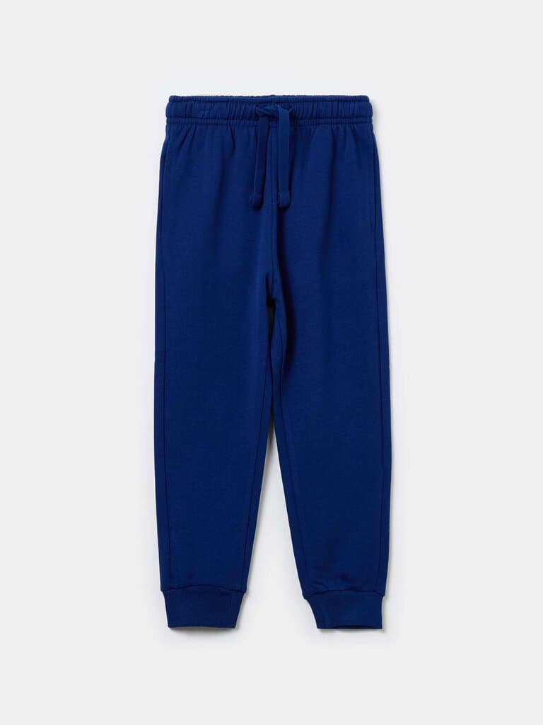 OVS KIDS Navy Blue Fleece joggers with pockets and drawstring