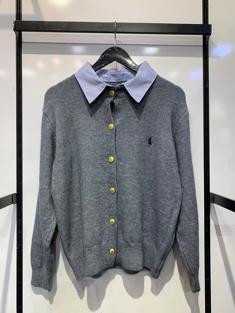 Women's Polo Wool Jacket - Master Quality - Gray (free size)