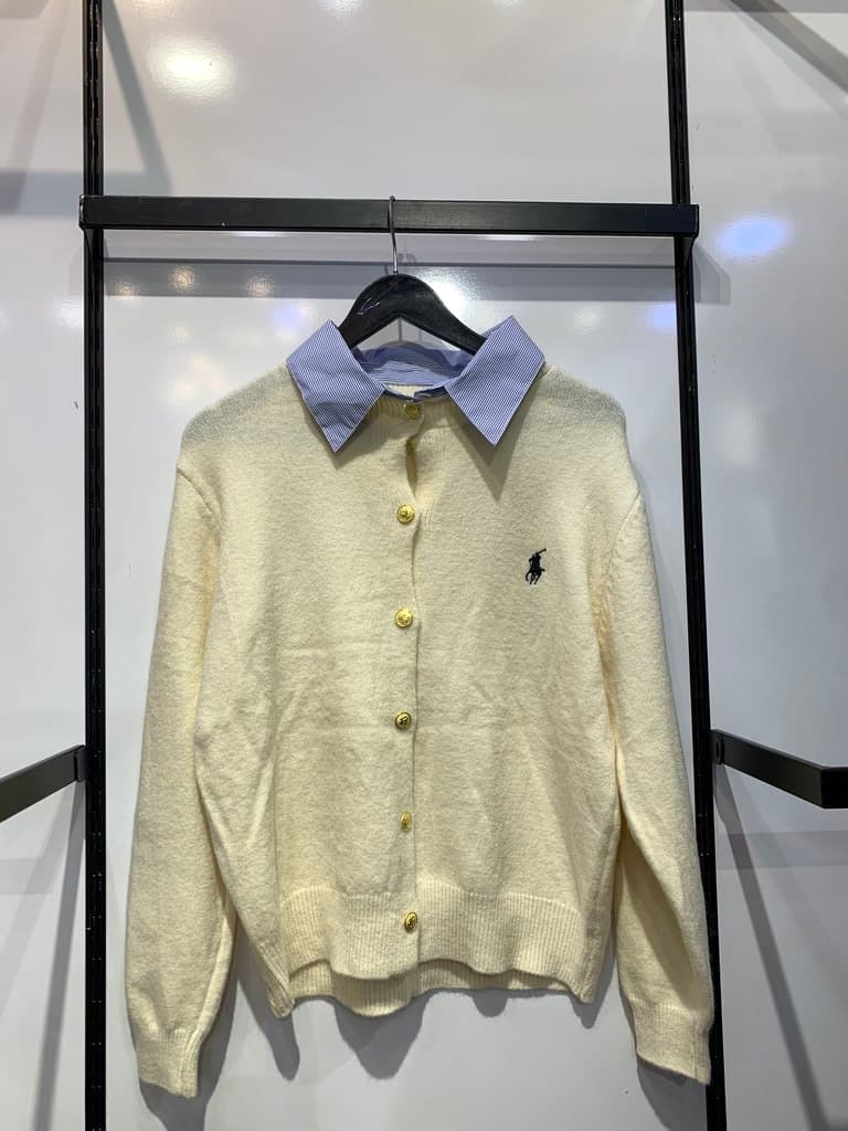 Women's Polo Wool Jacket - Master Quality - Off White (free size)