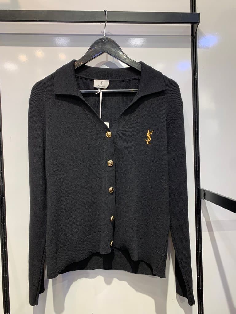 YSL Women's Tricot Jacket - Master Quality - Black (36)