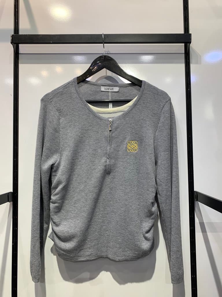 Loewe Women's Cotton Blouse - Master Quality - Gray (36)