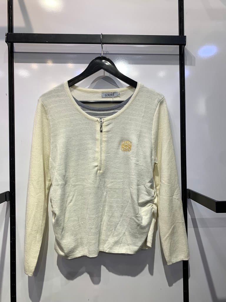 Loewe Women's Cotton Blouse - Master Quality - Off White (36)