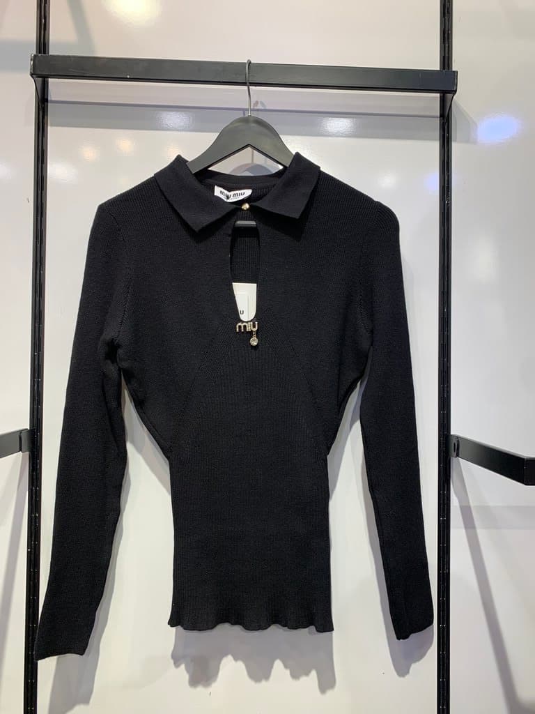 Miu Miu Women's Tricot Blouse - Black (36)