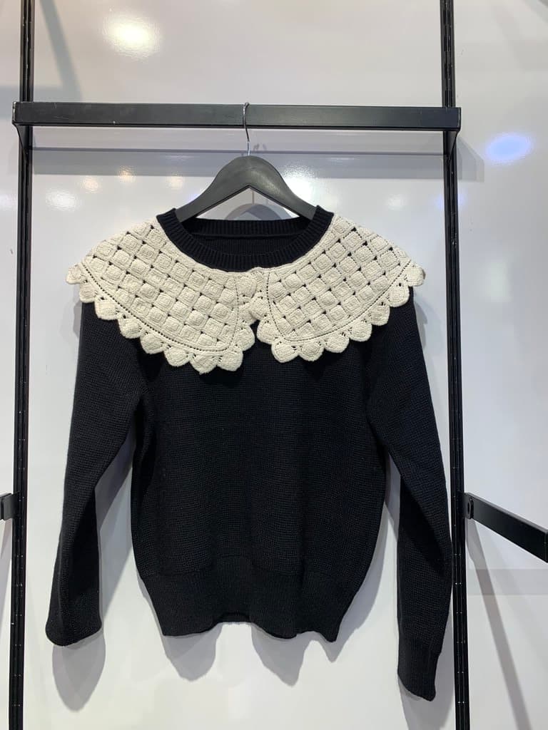 Women's Wool Blouse - Black