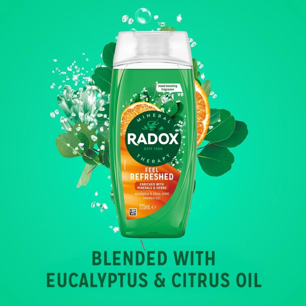 Radox Feel Hydrated Mood Boosting Shower Gel - 225ml 2