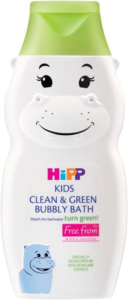 HiPP Kids Clean & Green Bubble Bath Hippo for Sensitive Skin - 300ml