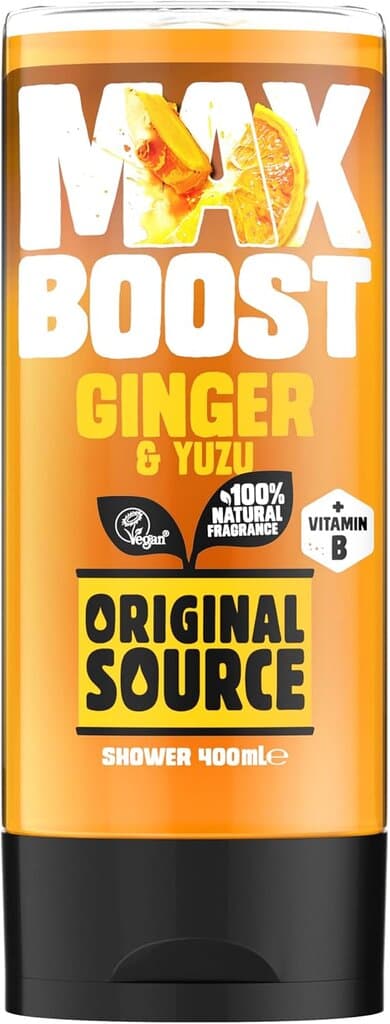 Original Source Max Boost Ginger and Yuzu Shower Gel - 400ml