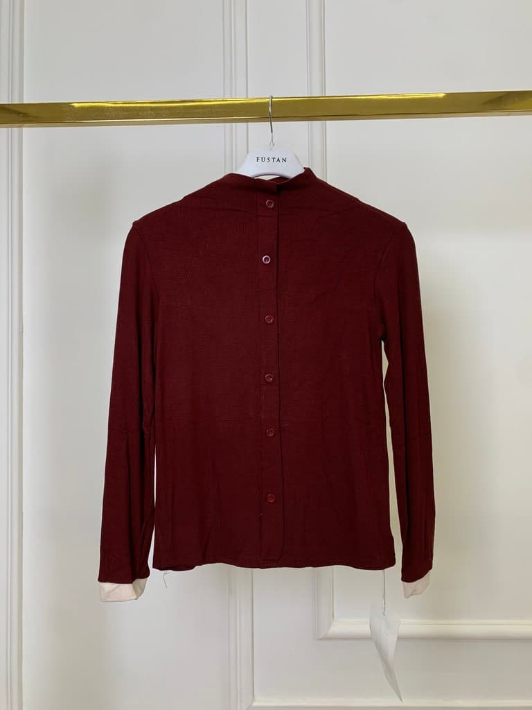 YO YO Women's Cotton Jacket - Dark Red