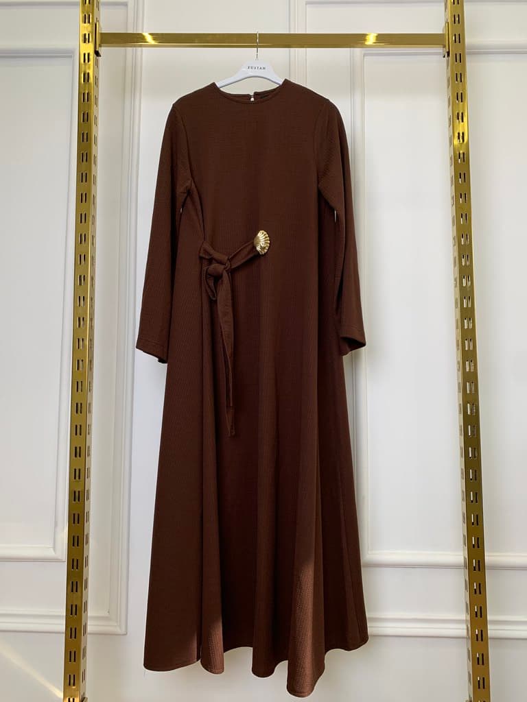 Fustan Women's Long Dress - Dark Brown (S)