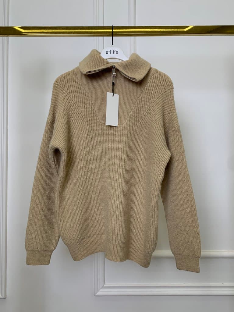 Ailand Women's Wool Blouse & Pants Set - Light Brown (Free Size) 2
