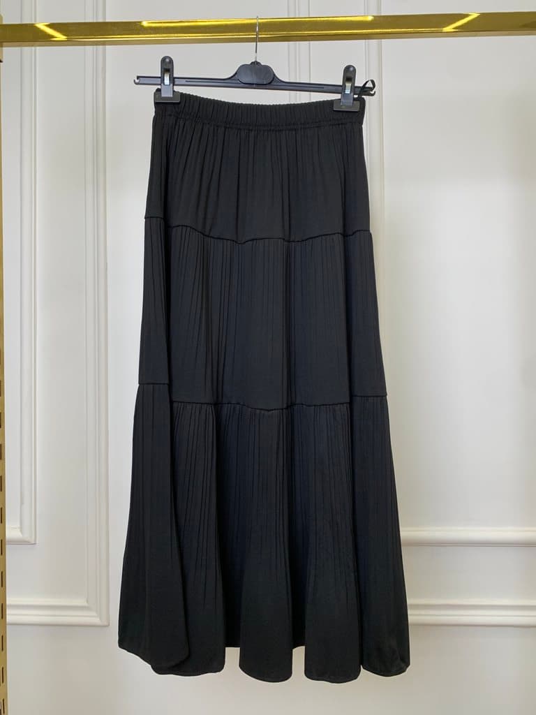 Jianmise Women's Cotton Skirt - Black