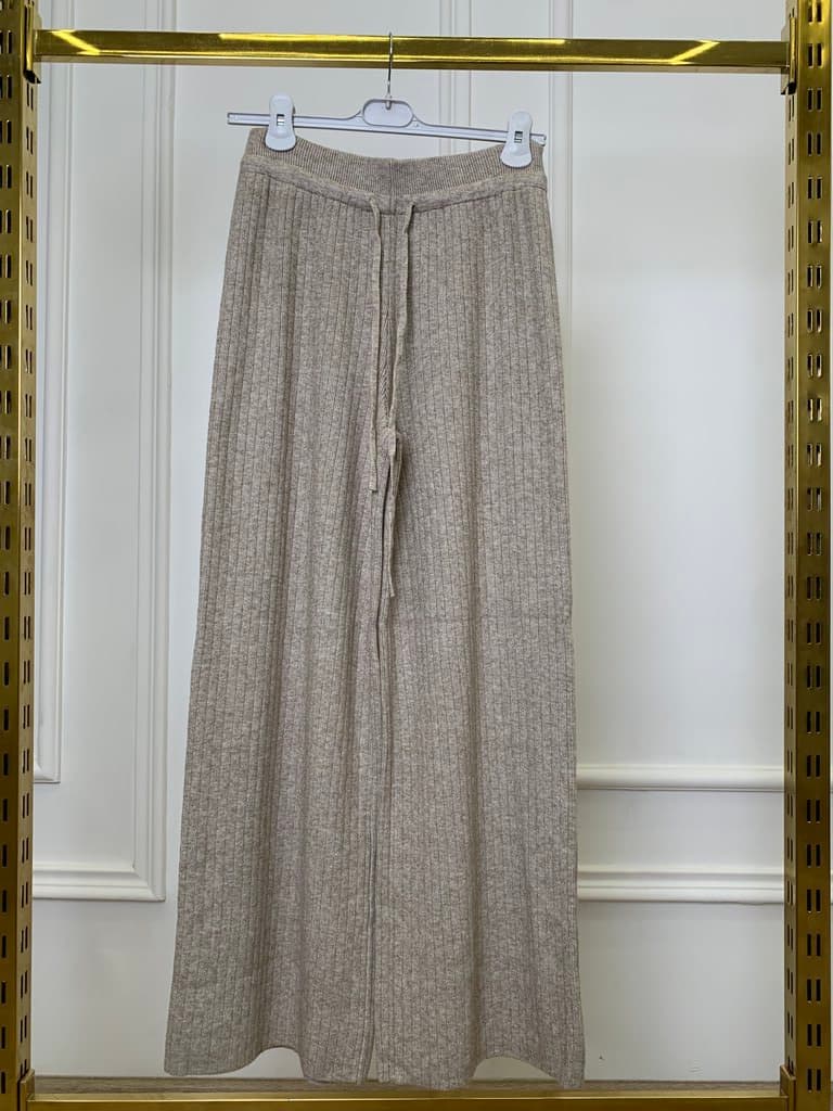 Ailand Women's Wool Pants - Brown