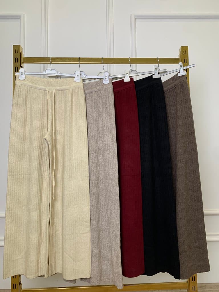 Ailand Women's Wool Pants - Brown 2