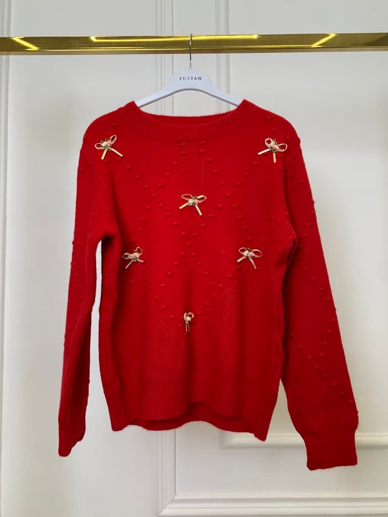 Ailand Women's Wool Blouse - Red