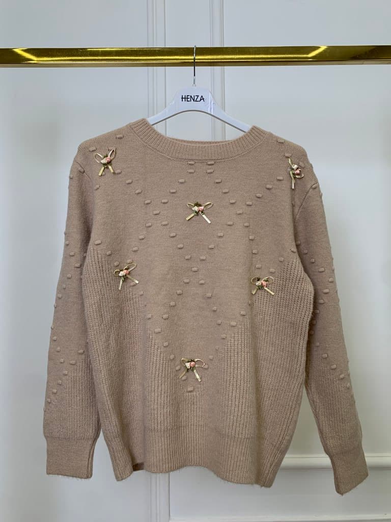 Ailand Women's Wool Blouse - Brown