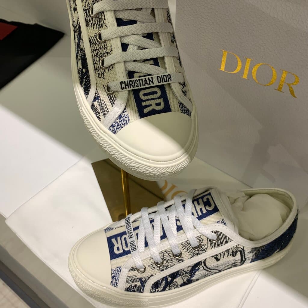 Dior Women's Sneakers - Master Quality - Navy Blue (40) 2