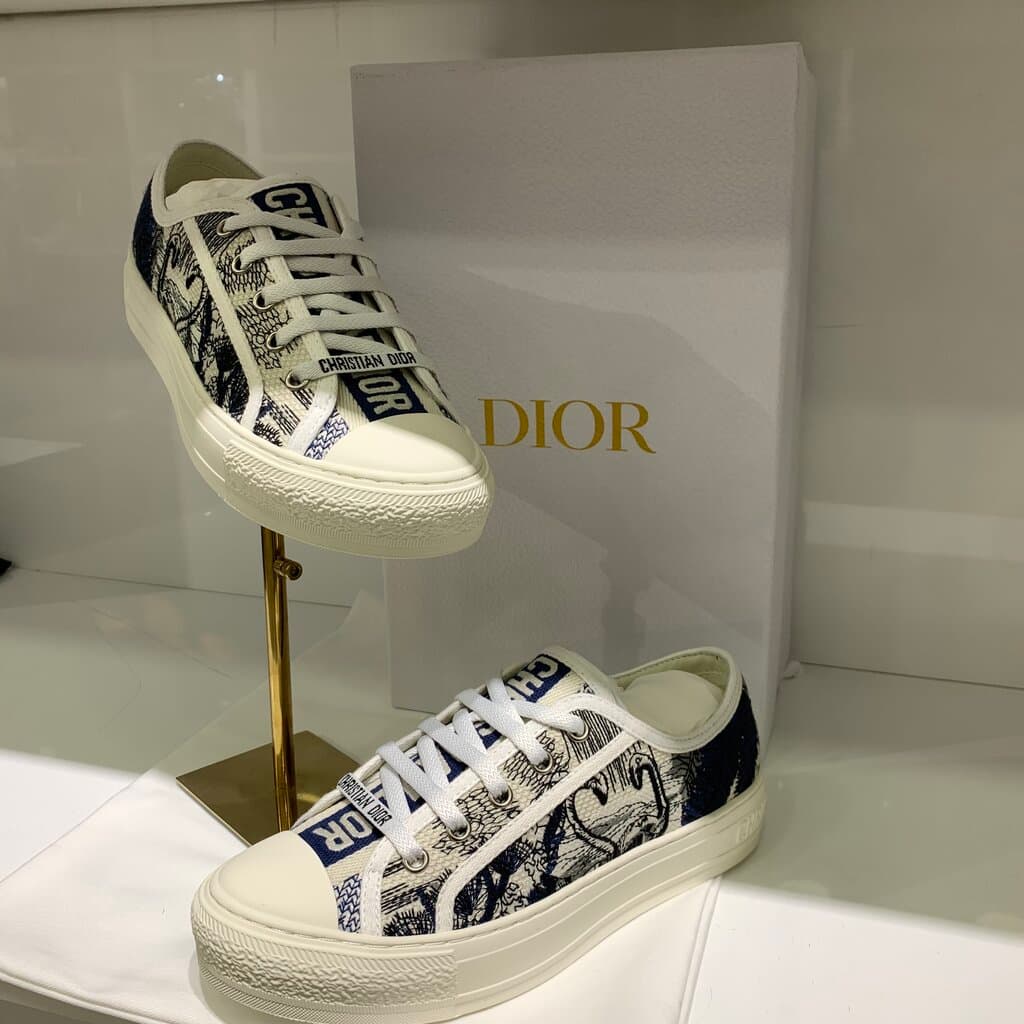 Dior Women's Sneakers - Master Quality - Navy Blue (40) 4